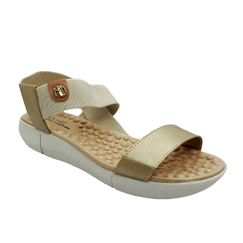 Sandália Rasteira Modare Creme