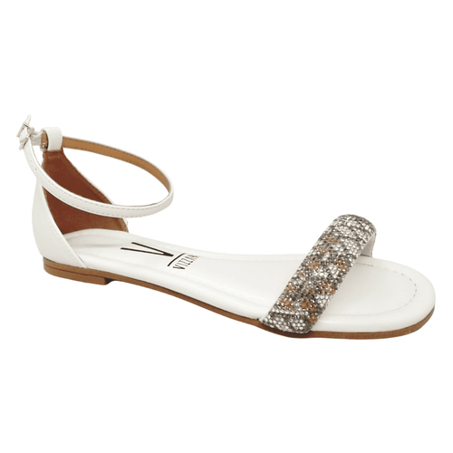 Sandália Rasteira Vizzano Branco