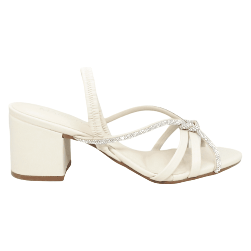 Sandália Salto Mariotta Creme