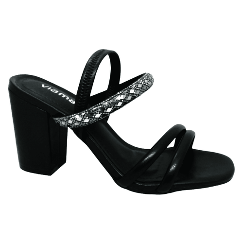 Sandália Salto Via Marte Preto