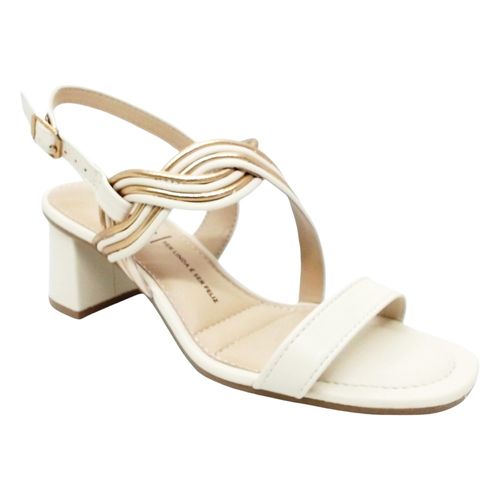 Sandália Salto Dakota Bege