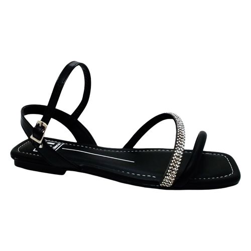 Sandália Rasteira Moleca Preto