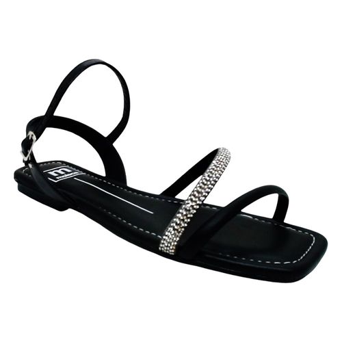 Sandália Rasteira Moleca Preto