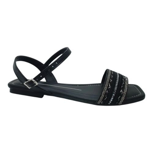 Sandália Rasteira Moleca Preto