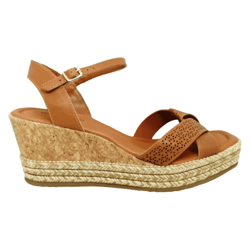 Sandália Anabela Bottero Caramelo