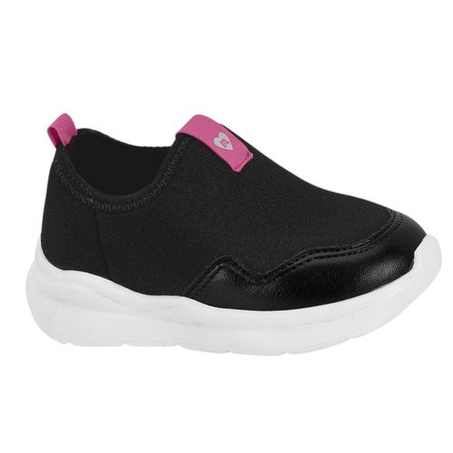 Tênis Molekinha Slip On Preto