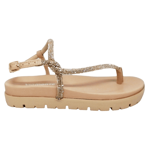 Sandália Rasteira Via Marte Nude