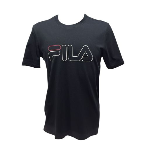 Camiseta Fila Letter Outline Preto