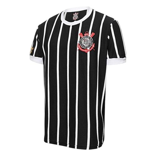 Camisa Coimbra Corinthians Retrô Democracia 1982 Preto