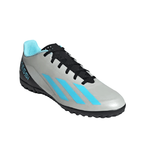 Chuteira Society X Crazyfast Messi Adidas Prata