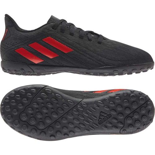 Chuteira Society Adidas Deportivo J Preto/Vermelho