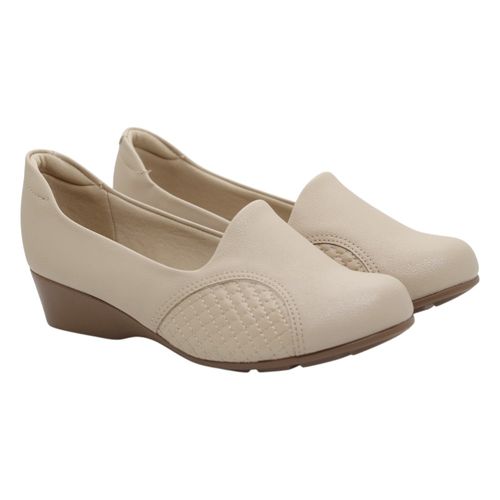 Sapatilha Anabela Modare Bege