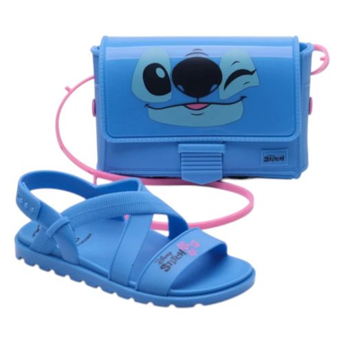 Sandalia Grendene Kids Disney Stitch Azul