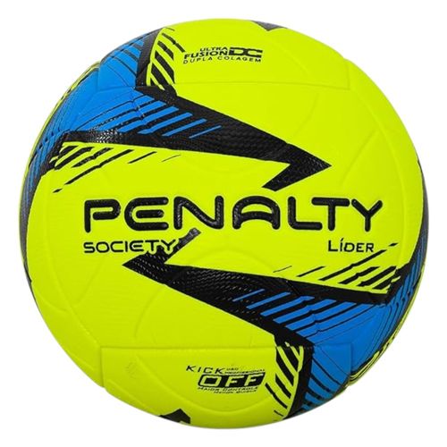 Bola Futebol Society Peanalty Lider N4 XXIV Amarelo/Azul