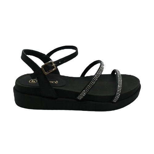 Sandália Rasteira Bebecê Preto