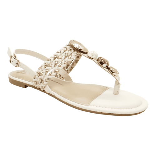 Sandália Rasteira Dakota Bege