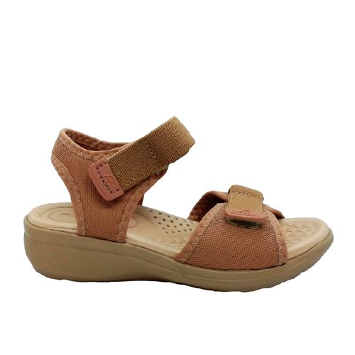 Sandália Anabela Pegada Canela