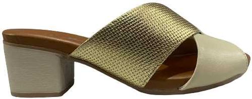 Tamanco Salto Bloco Usaflex Ae3219 Bege