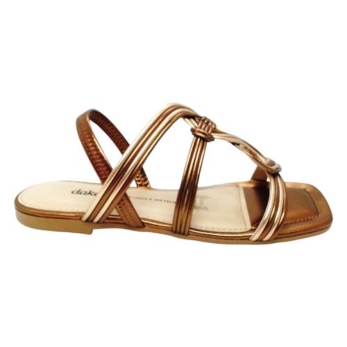 Sandália Rasteira Dakota Y7947 Bronze