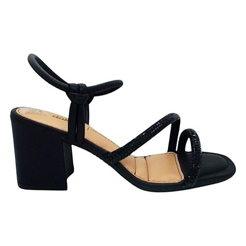 Sandália Salto Bloco Dakota Preto