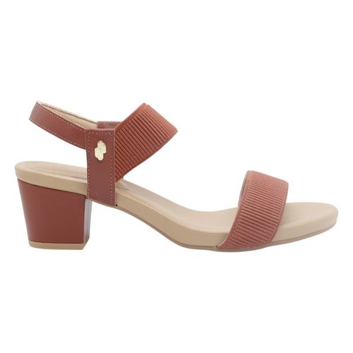Sandalia Salto Usaflex Y8204 Terracota