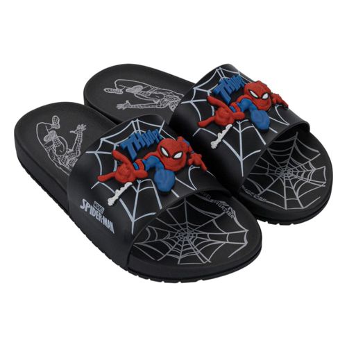 Chinelo Gaspea Grandene Kids Homem-Aranha Preto