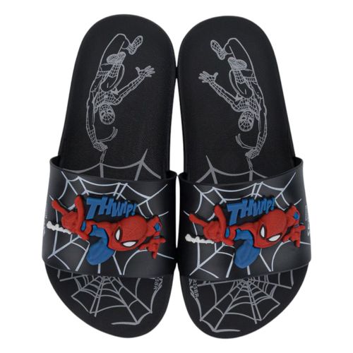 Chinelo Gaspea Grandene Kids Homem-Aranha Preto