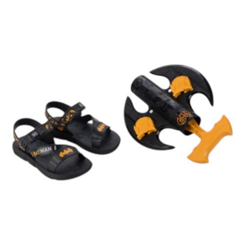 Sandália Batman Lançador Grendene Kids Preto