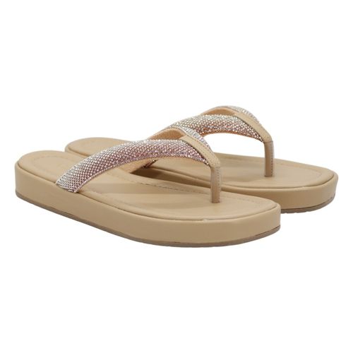 Tamanco Rasteira Via Marte 178-001 Nude