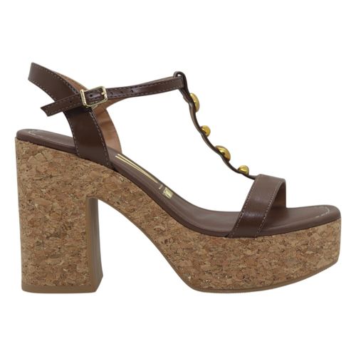 Sandalia Salto Vizzano 6541.101 Marrom