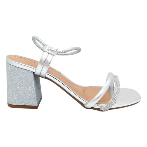 Sandália Salto Beira Rio Prata