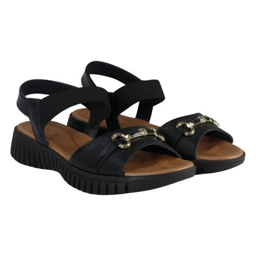 Sandália Anabela Usaflex Ud11004 Preto