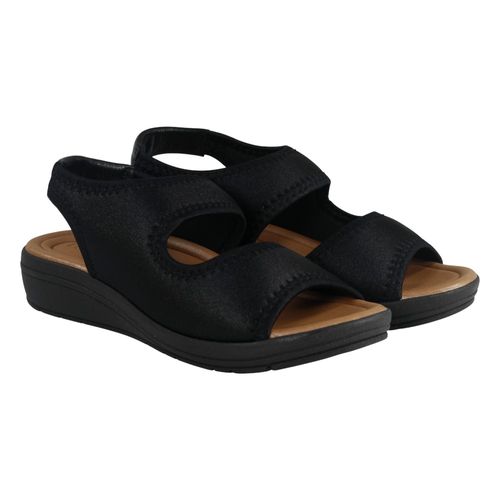 Sandália Anabela Usaflex Ud18002 Preto
