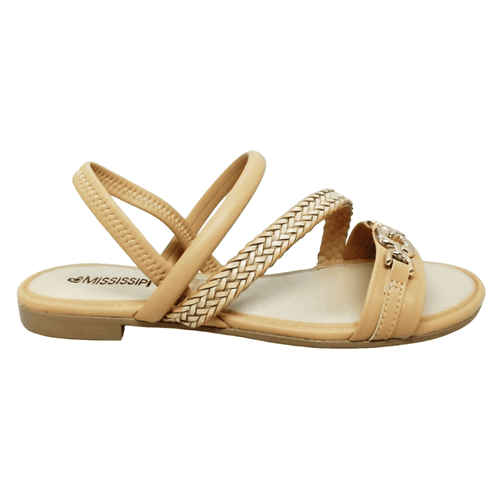 Sandália Rasteira Mississipi MB393 Nude