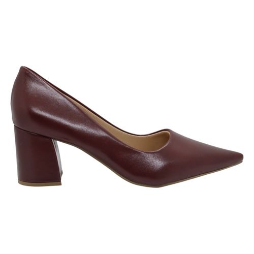 Scarpin Salto Bloco Pisamare 492.7043 Vermelho