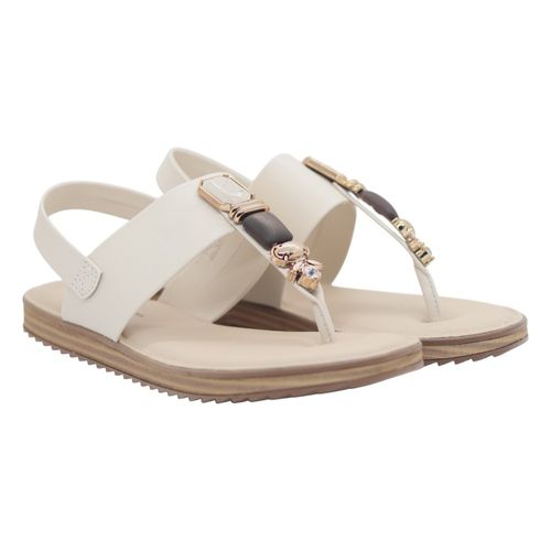 Sandália Rasteira Modare 7141.120 Creme