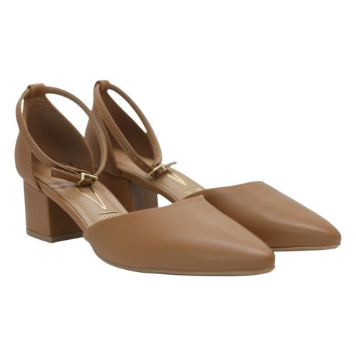 Scarpin Salto Bloco Vizzano 1220.317 Camel