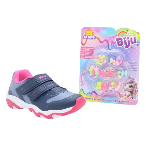 Tênis Kidy Play Com Brinquedo Marinho