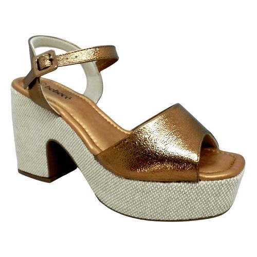 Sandália Salto Bebecê T5119-046 Bronze