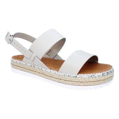 Sandália Rasteira Moleca Cinza