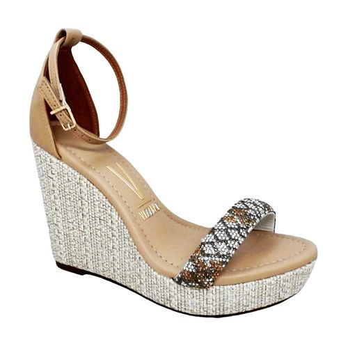 Sandália Anabela Vizzano Bege