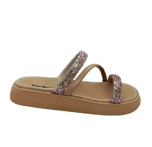 Tamanco Rasteira Moleca 5469.121 Gliter Ouro