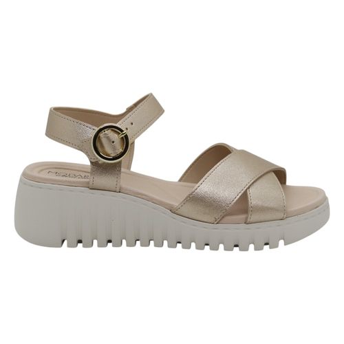 Sandália Anabela Modare 7197.101 Met. London Dourado