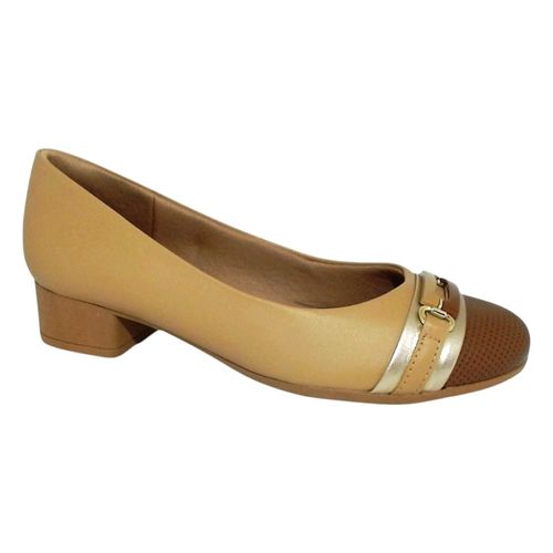 Scarpin Usaflex Amendoa
