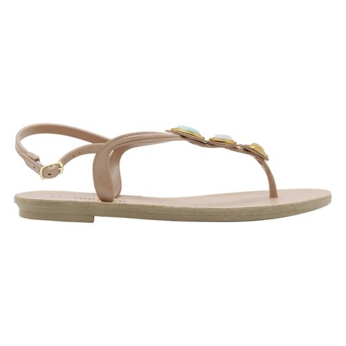 Sandália Rasteira Via Jupiter 340078 Rosa