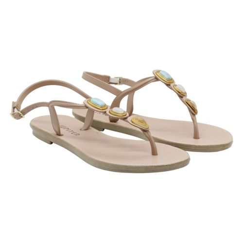 Sandália Rasteira Via Jupiter 340078 Rosa