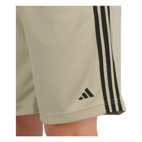 Bermuda Adidas Três Listras Aeroready Bege