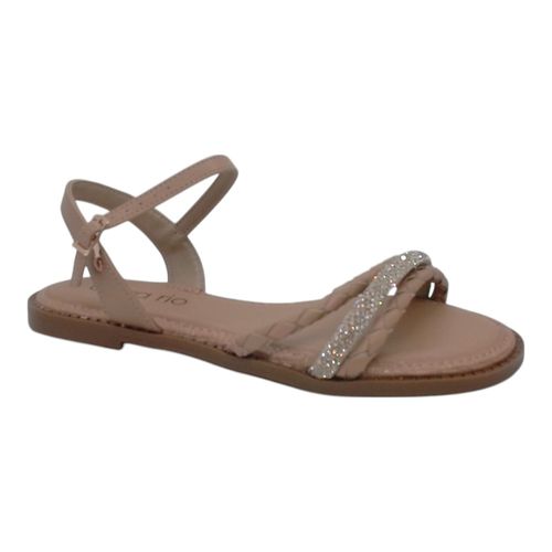 Sandália Rasteira Beira Rio Nude