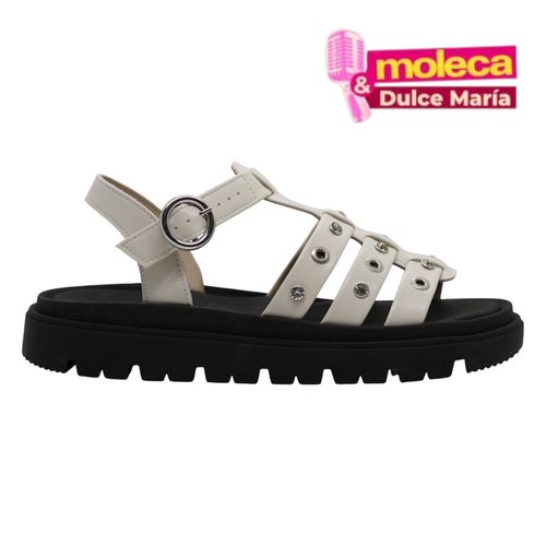 Sandália Rasteira Moleca Branco