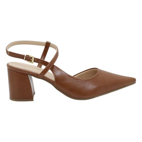 Sandália Salto Bloco Pisamare 492.7037 Caramelo